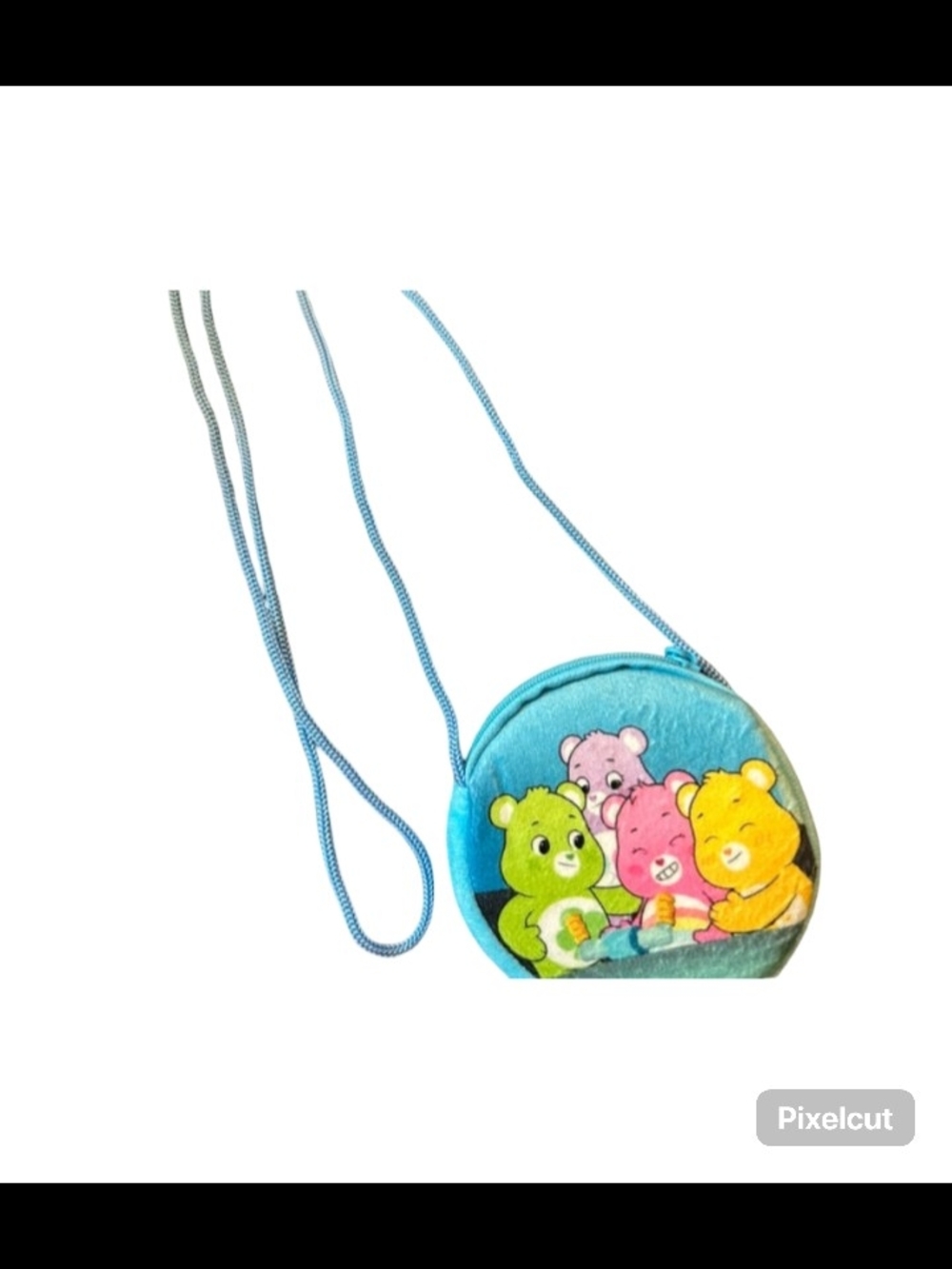 Kids Blue Plush Bear Crossbody Bag - Cute Cartoon Design